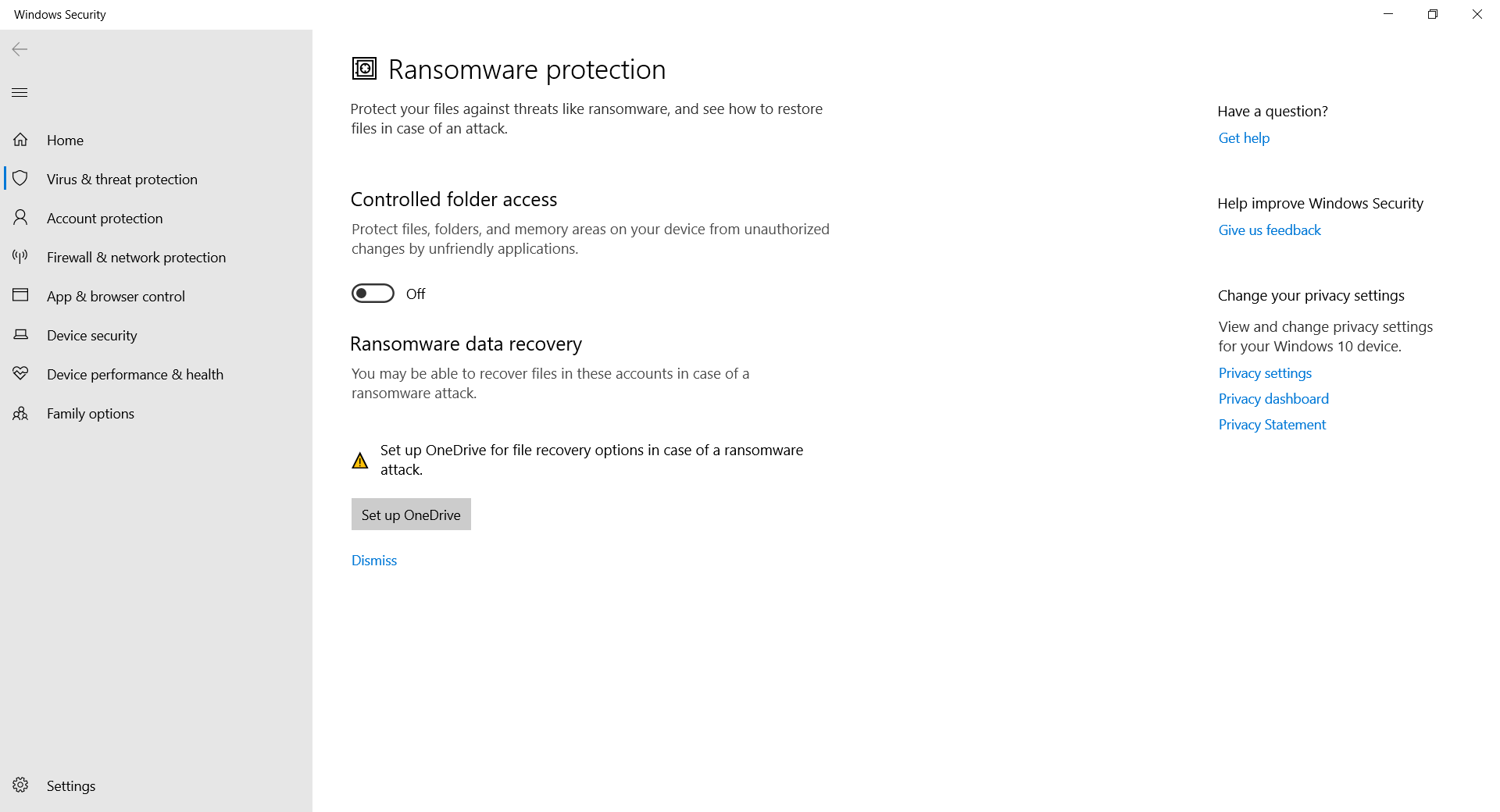 Windows Ransomware Protection